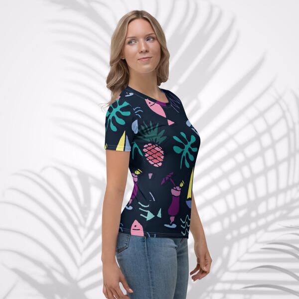 party graffiti women's t shirt