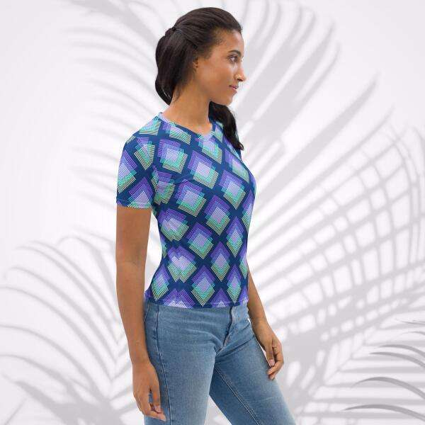 deep cerulean women's t shirt