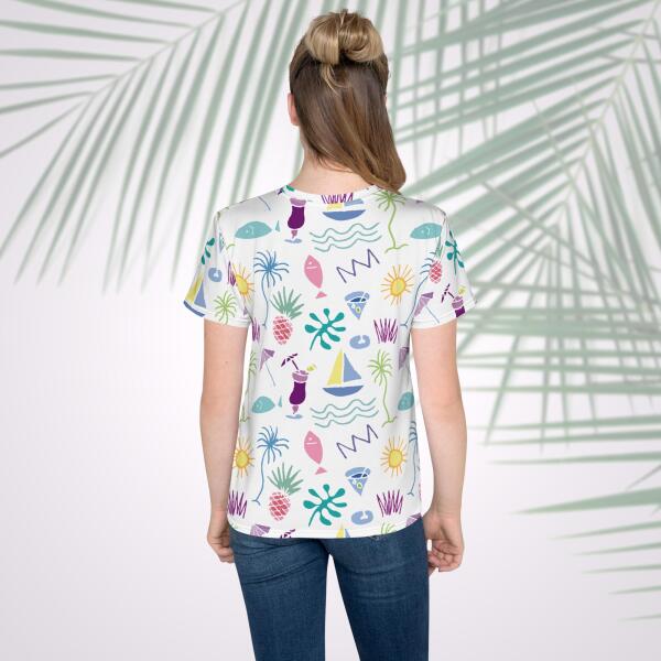 beach graffiti youth t shirt