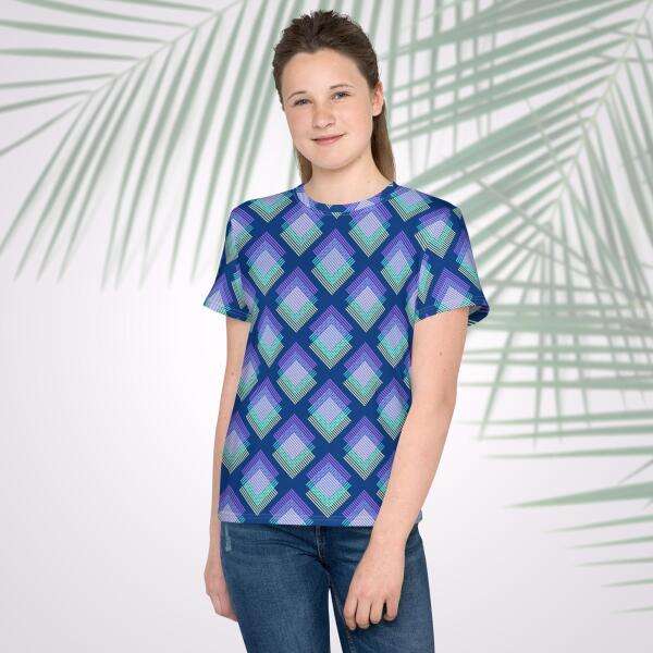 deep cerulean youth t shirt