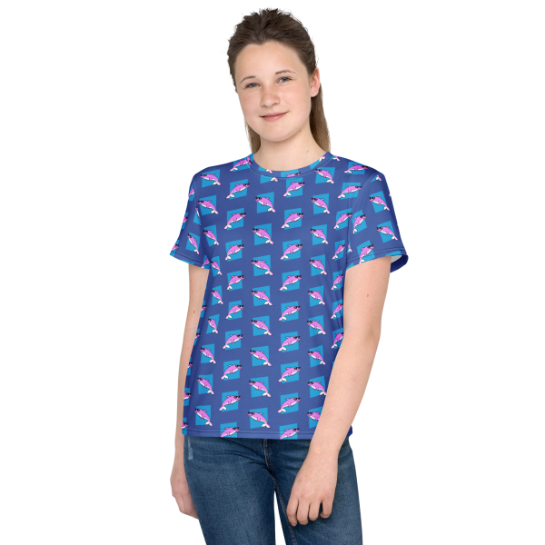swimtime dolphin mariner youth t shirt
