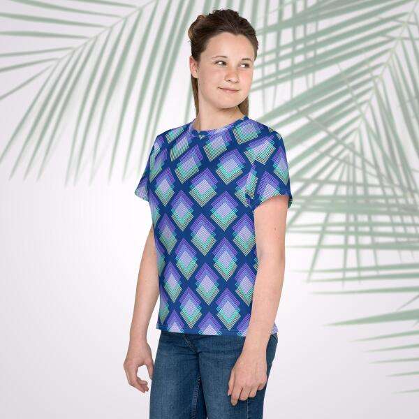 deep cerulean youth t shirt