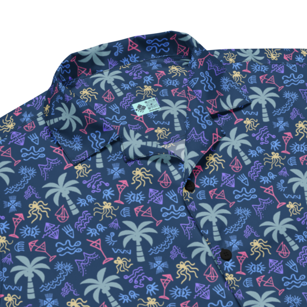 coral reefer all over print unisex button shirt