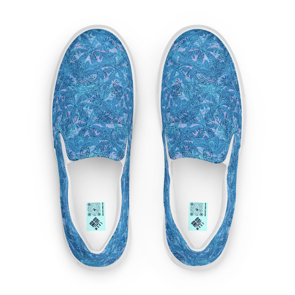 seaside sapphire men’s canvas shoes