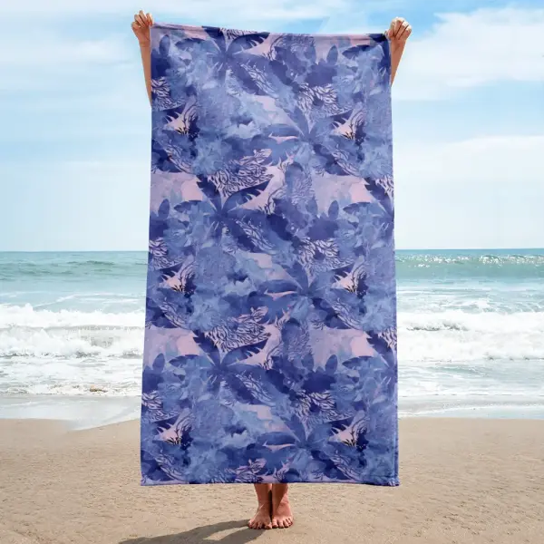mustique palm beach towel