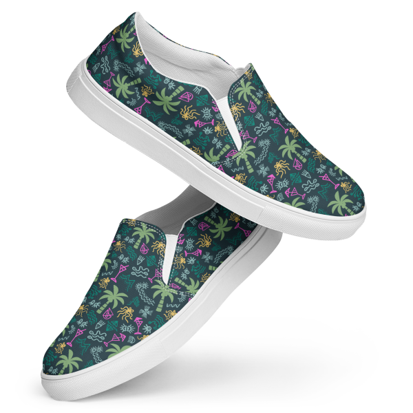 coral reefer green women’s canvas shoes