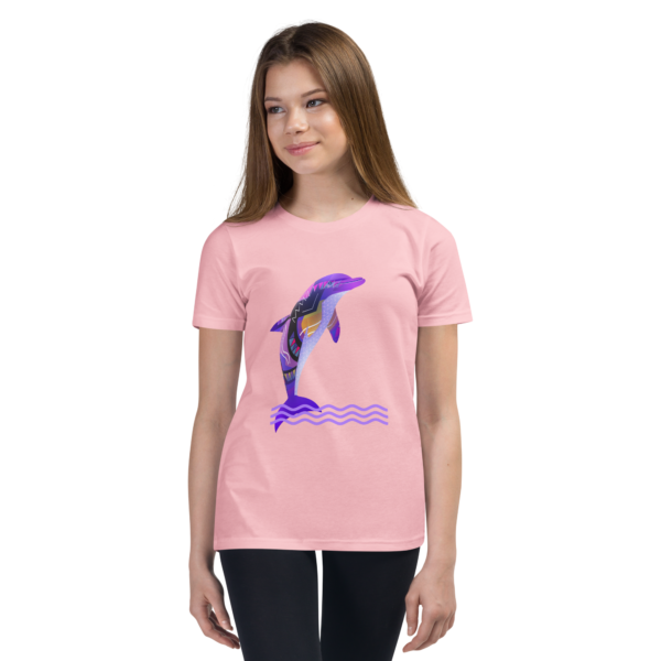 swimtime huichol dolphin youth t shirt