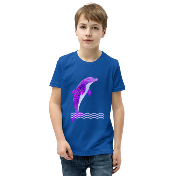 leopard dolphin youth t shirt